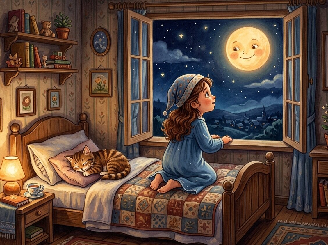 Ilustración 1 de «Amina y la luna agradecida»